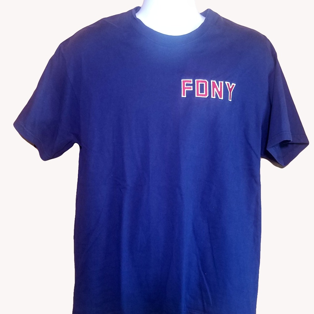 Lee Total Cotton FDNY embroidered T-Shirt Large